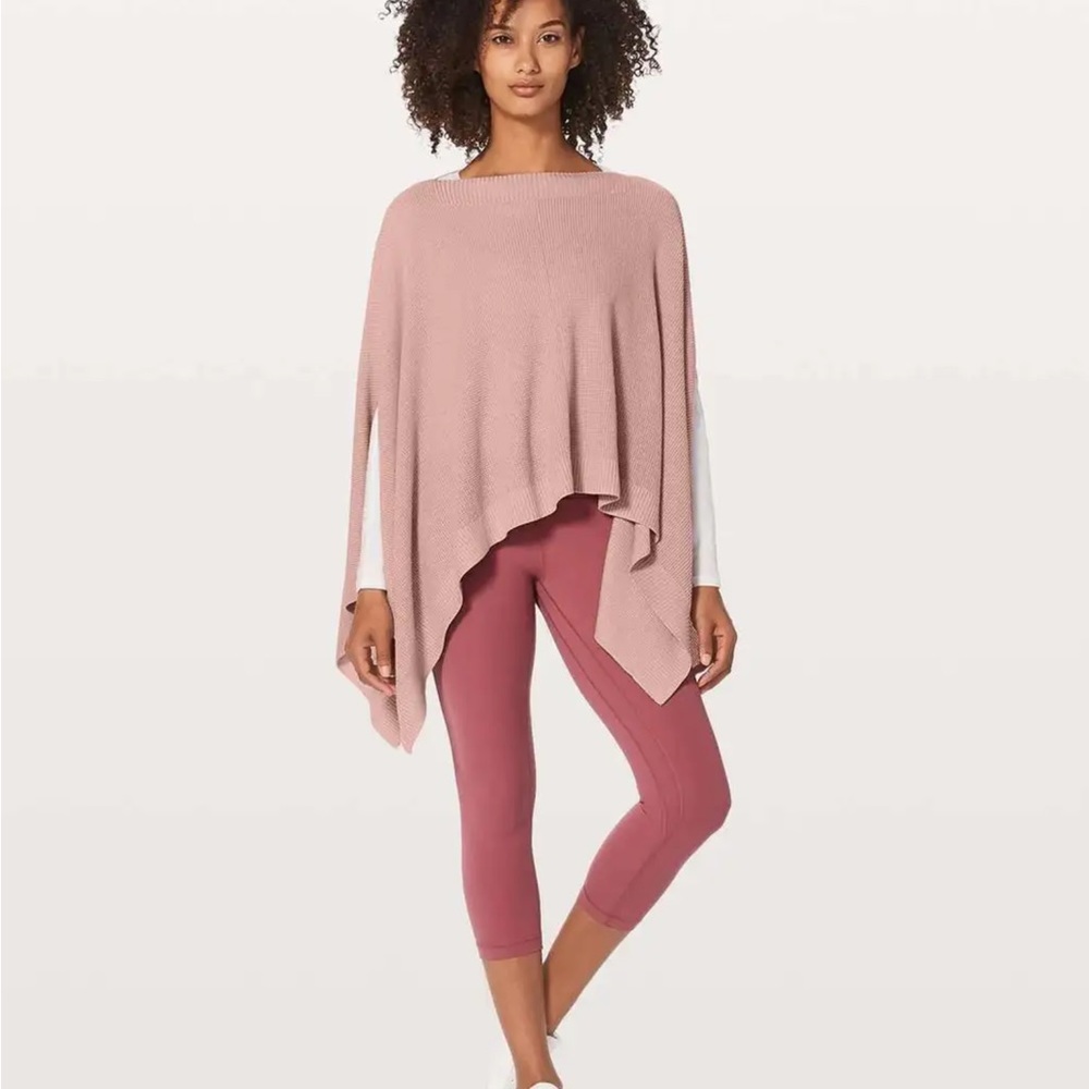 Lululemon Forward Flow Cape Pink Poncho Scarf - Picture 13 of 14